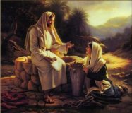 Jesus with woman @well